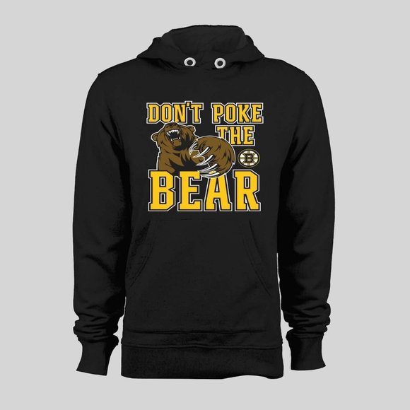 Dont Poke The Bear Boston Hockey Heavy Hoodie - Picture 1 of 1